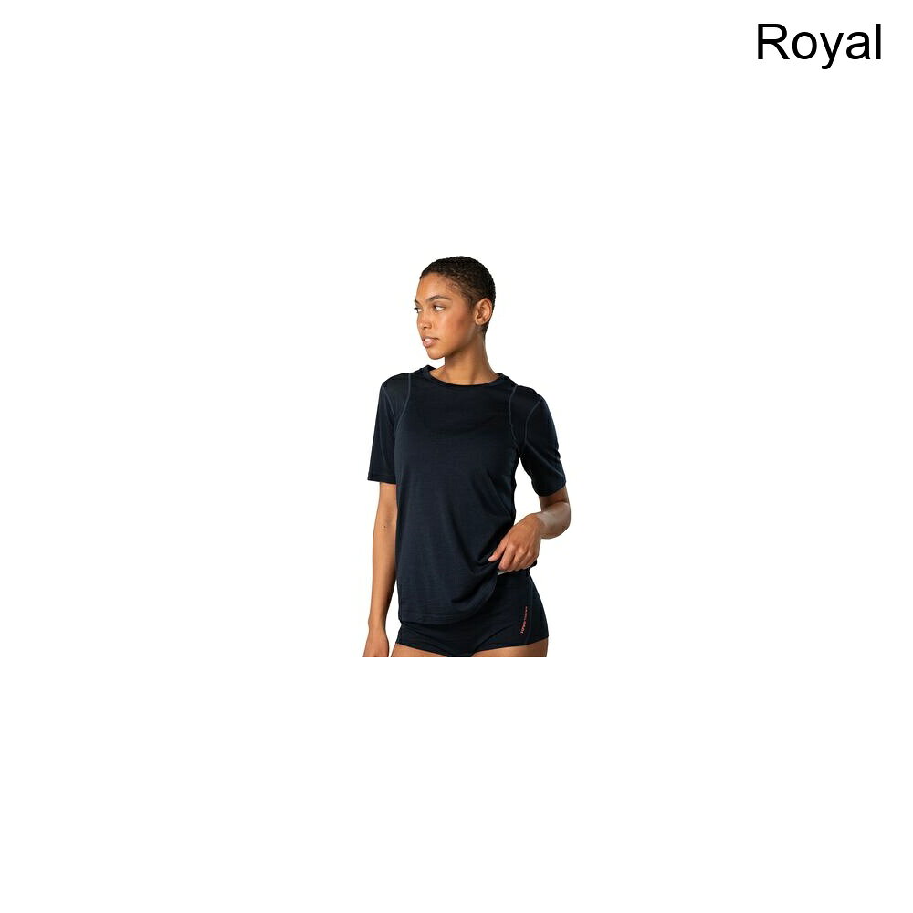 (取寄) カリトラ レディース エンブラ ウール T-シャツ - ウィメンズ Kari Traa women Embla Wool T-Shirt - Women's Royal