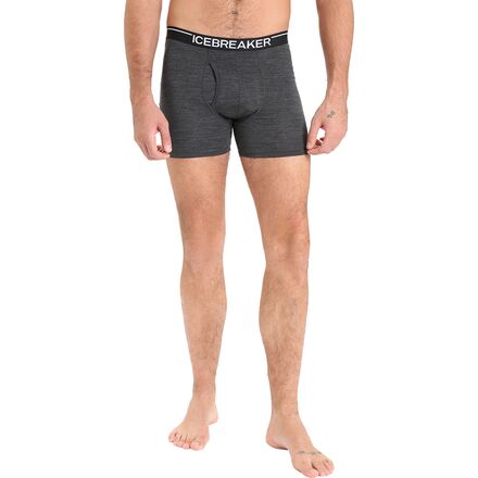 (取寄) アイスブレイカー メンズ アナトミカ ボクサー フライ - メンズ Icebreaker men Anatomica Boxer Fly - Men 039 s Jet Heather