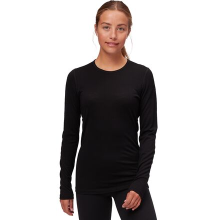 Outdoor Wear - (取寄) アイスブレイカー レディース 200 オアシス ロング スリーブ クルー - ウィメンズ Icebreaker women 200 Oasis Long Sleeve Crewe - Women's Black