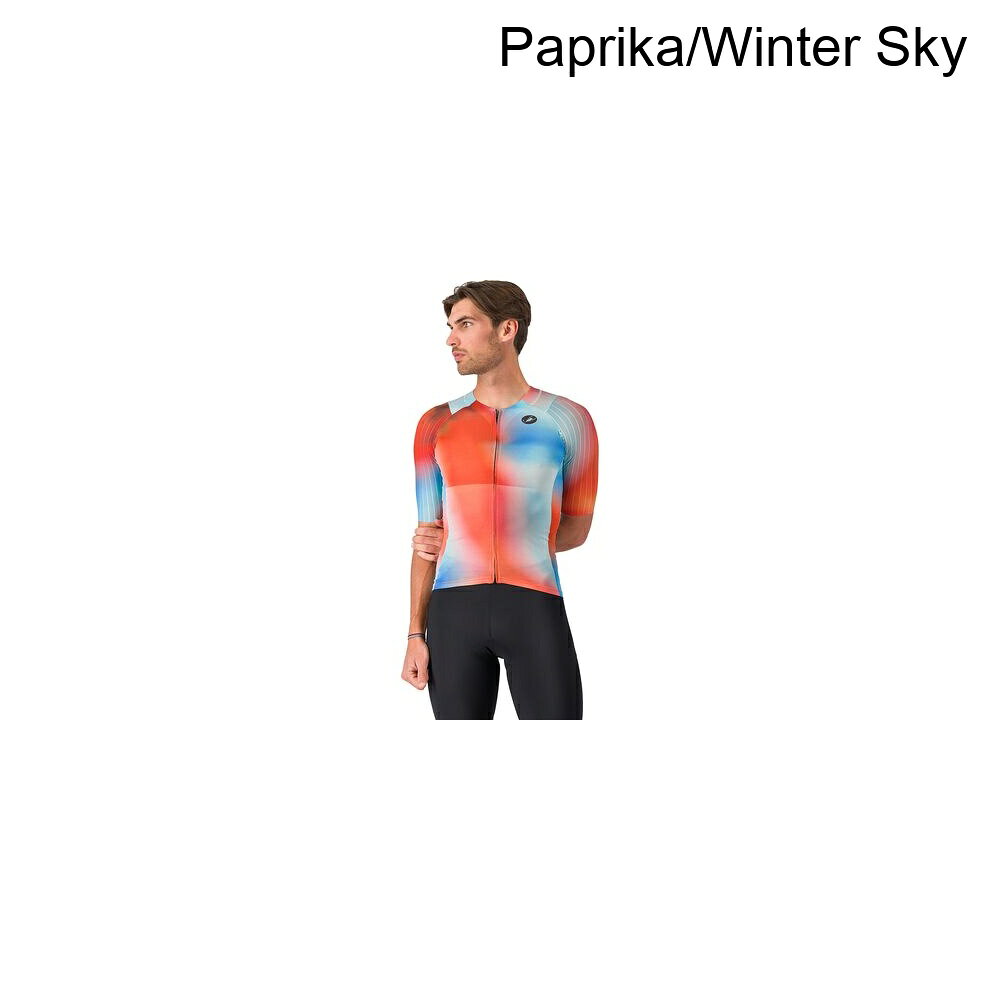(取寄) カステリ メンズ フリー スピード 3 レース トライ トップ - メンズ Castelli men Free Speed 3 Race Tri Top - Men's Paprika/Winter Sky
