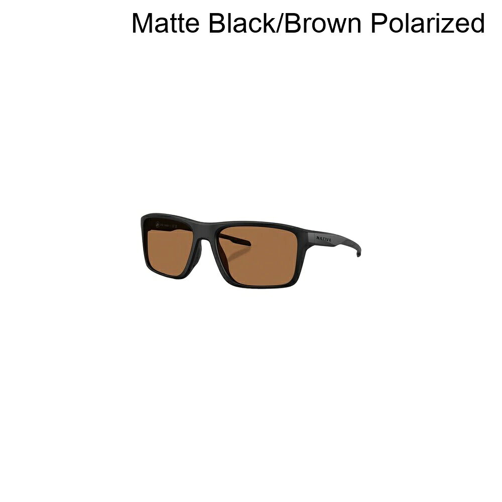 (取寄) ネイティブ アイウェア タバーン ポーラライズド サングラス Native Eyewear Tavern Polarized Sunglasses Matte Black/Brown Polarized