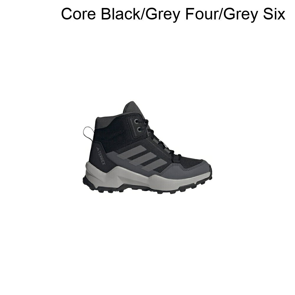 (取寄) アディダステレックス リトルキッズ ミッド ハイキング シューズ - リトル キッズ Adidas TERREX little kids AX4R Mid Hiking Shoe - Little Kids' Core Black/Grey Four/Grey Six