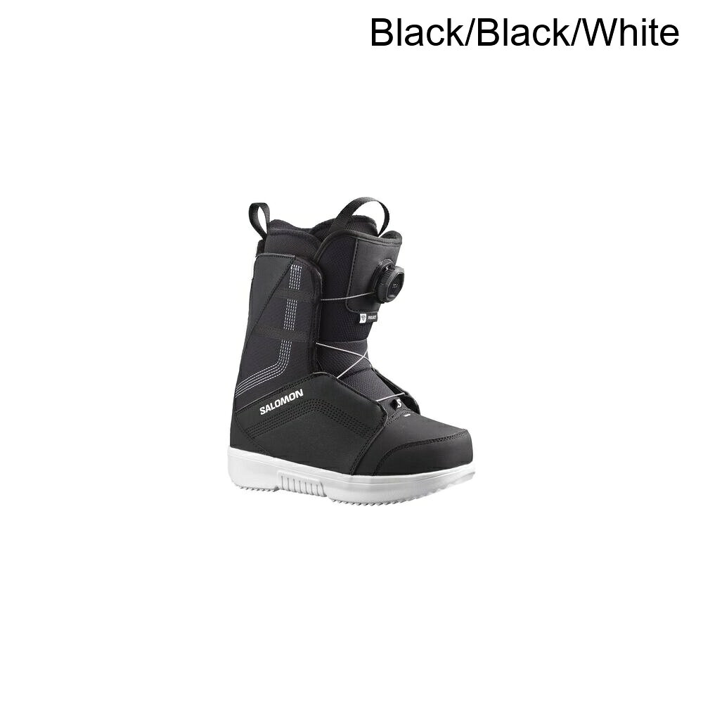 (取寄) サロモン キッズ プロジェクト ボア スノーボード ブーツ - 2027 - キッズ Salomon kids Project Boa Snowboard Boot - 2027 - Kids' Black/Black/White