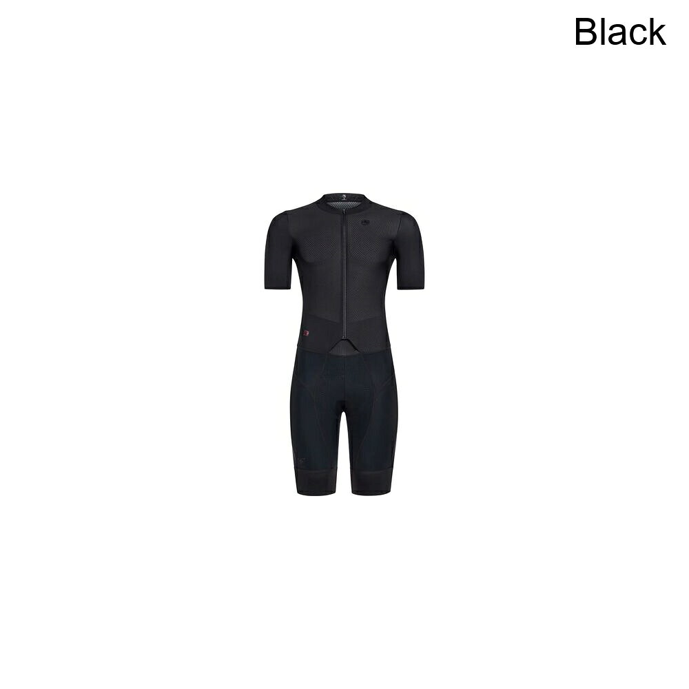 (取寄) ジョルダーナ メンズ FR-C プロ ドッピオ ショートスリーブ スーツ - メンズ Giordana men FR-C Pro Doppio Short-Sleeve Suit - Men's Black