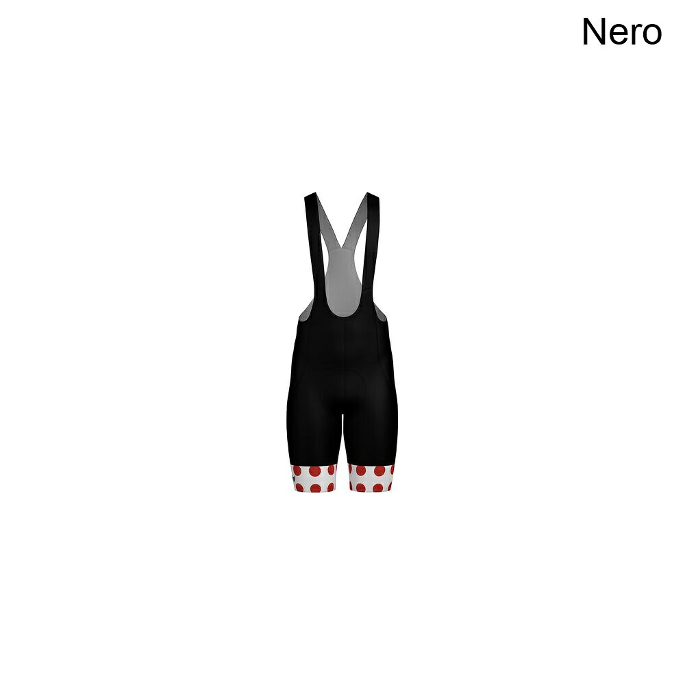 (取寄) サンティーニ メンズ ツアー ドゥ フランス ポルカ ドット ジャージ ビブ ショート - メンズ Santini men Tour de France Polka Dot Jersey Bib Short - Men's Nero