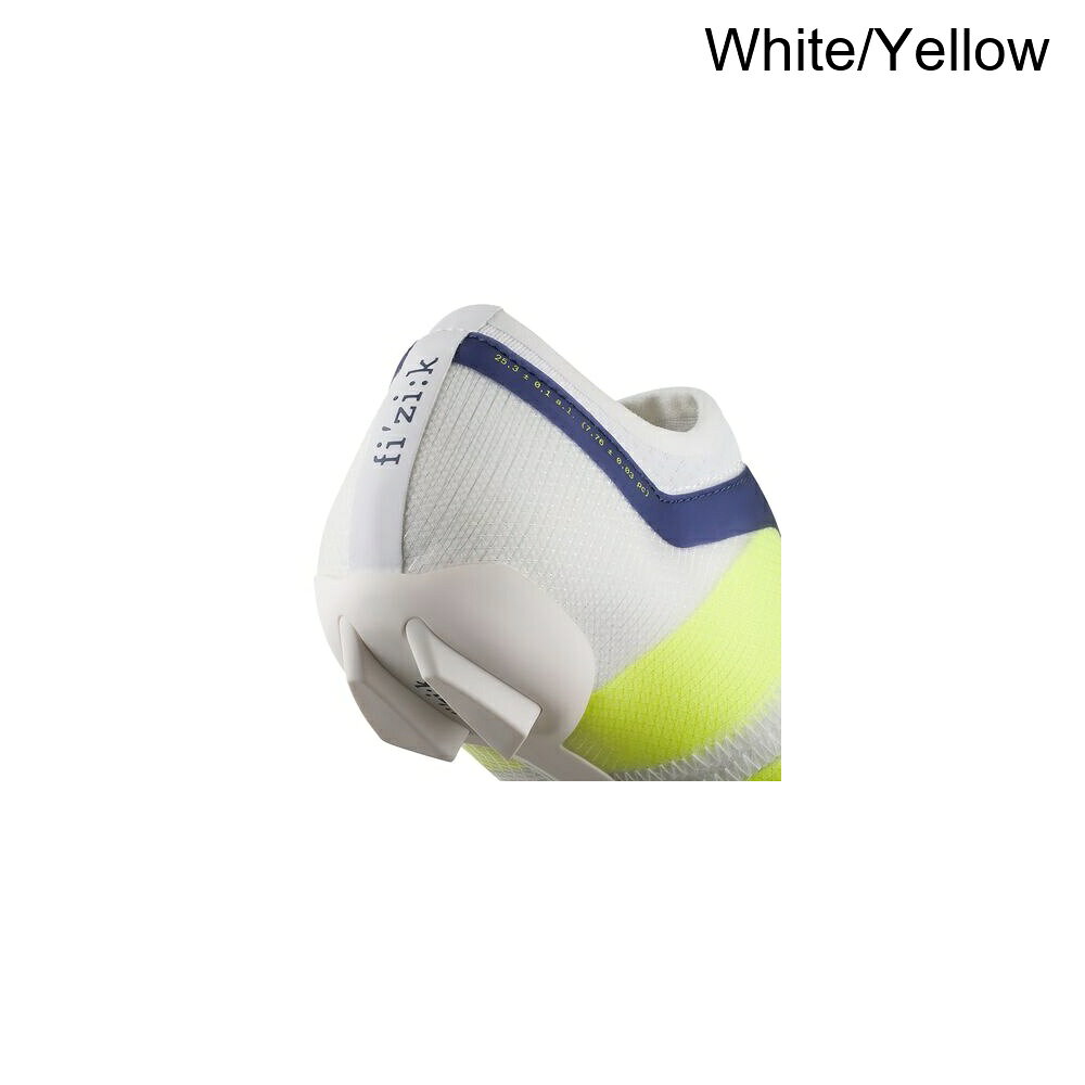 スウィートラグの(取寄) フィジーク ベガ カーボン サイクリング シューズ Fi'zi:k Vega Carbon Cycling Shoe White/Yellow｜アングル2