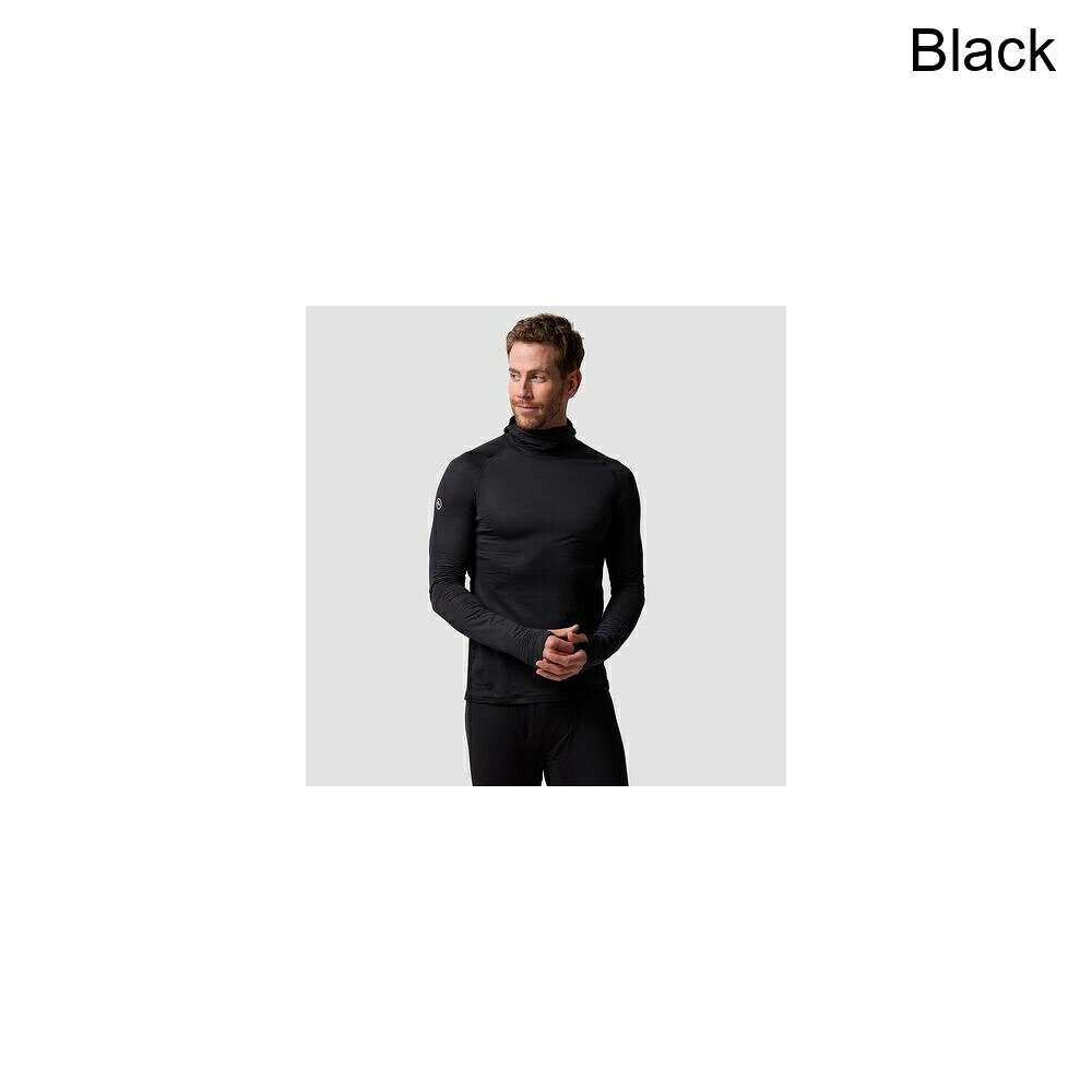 (取寄) バックカントリー メンズ パインズ ベースレイヤー— バラクラバ トップ - メンズ Backcountry men Pines Microgrid Ultra-LT Baselayer Balaclava Top - Men's Black