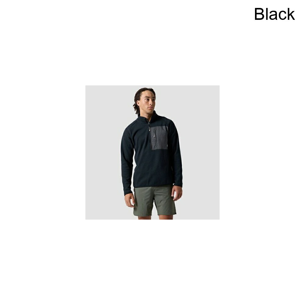 (取寄) バックカントリー メンズ ワンダー セーター フリース 1/2-ジップ - メンズ Backcountry men Wander Sweater Fleece 1/2-Zip - Men's Black