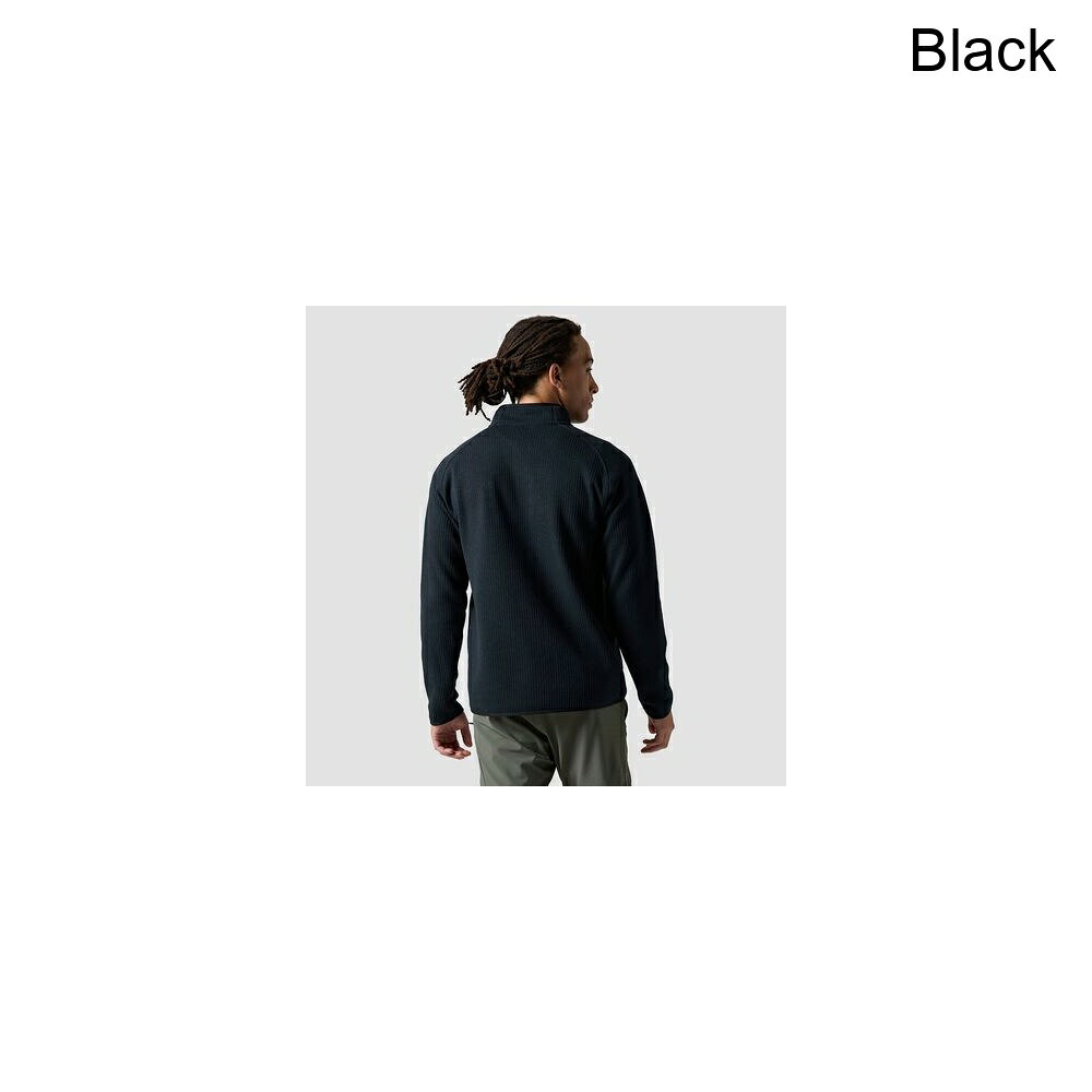 スウィートラグの(取寄) バックカントリー メンズ ワンダー セーター フリース 1/2-ジップ - メンズ Backcountry men Wander Sweater Fleece 1/2-Zip - Men's Black｜アングル2
