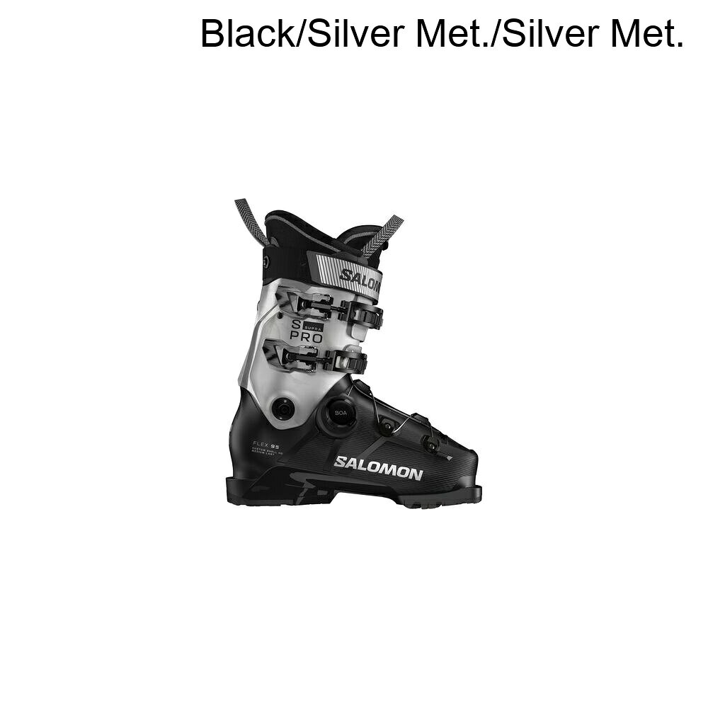 (取寄) サロモン レディース S/30 スープラ ボア 95 GW ブーツ - - ウィメンズ Salomon women S/Pro Supra BOA 95 GW Boot - 2026 - Women's Black/Silver Met./Silver Met.