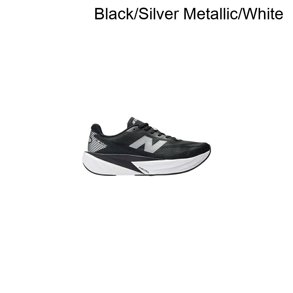 (取寄) ニューバランス メンズ フューエルセル リベル v5 ランニング シューズ - メンズ New Balance men FuelCell Rebel v5 Running Shoe - Men's Black/Silver Metallic/White