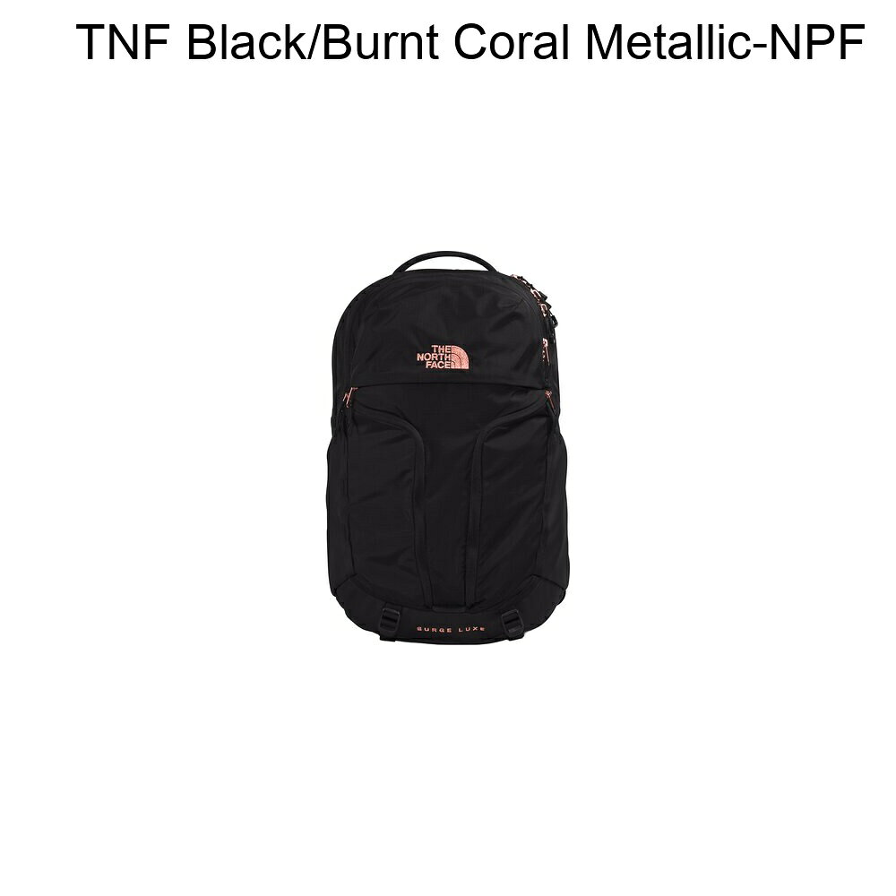 (取寄) ノースフェイス レディース サージ ラグゼ パック - ウィメンズ The North Face women Surge Luxe Pack - Women's TNF Black/Burnt Coral Metallic-NPF