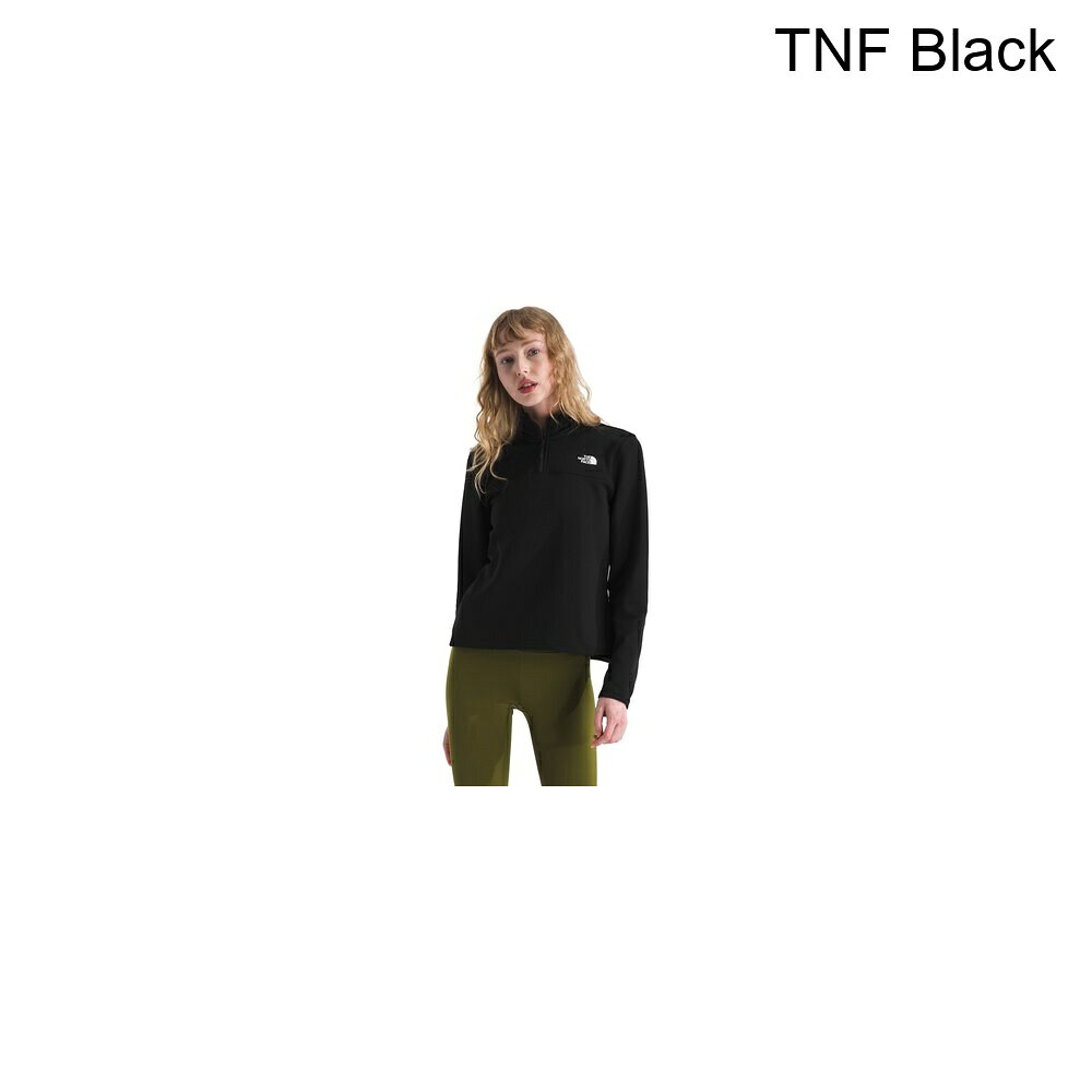 (取寄) ノースフェイス レディース シーダー トレイル グリッド フリース 1/4-ジップ ジャケット - ウィメンズ The North Face women Cedar Trail Grid Fleece 1/4-Zip Jacket - Women's TNF Black