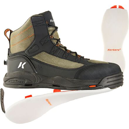 (取寄) コーカーズ メンズ グリーンバック ウェーディング ブーツ - メンズ Korkers men Greenback Wading Boot - Men's Felt Soles