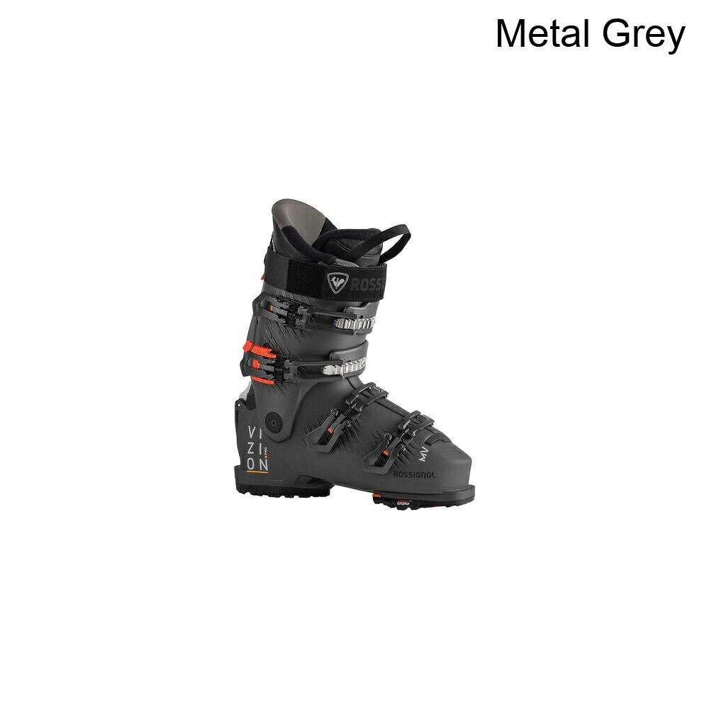 (取寄) ロシニョール メンズ プロ 100 MV GW スキー ブーツ - - メンズ Rossignol men Vizion 4B Pro 100 MV GW Ski Boot - 2026 - Men's Metal Grey