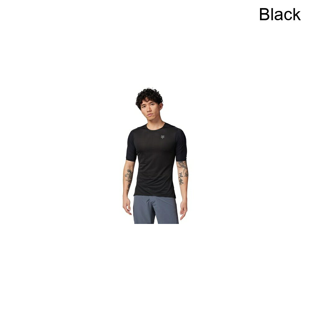 (取寄) フォックスレーシング メンズ フレックスエアー アセント ショートスリーブ ジャージ - メンズ Fox Racing men Flexair Ascent Short-Sleeve Jersey - Men's Black