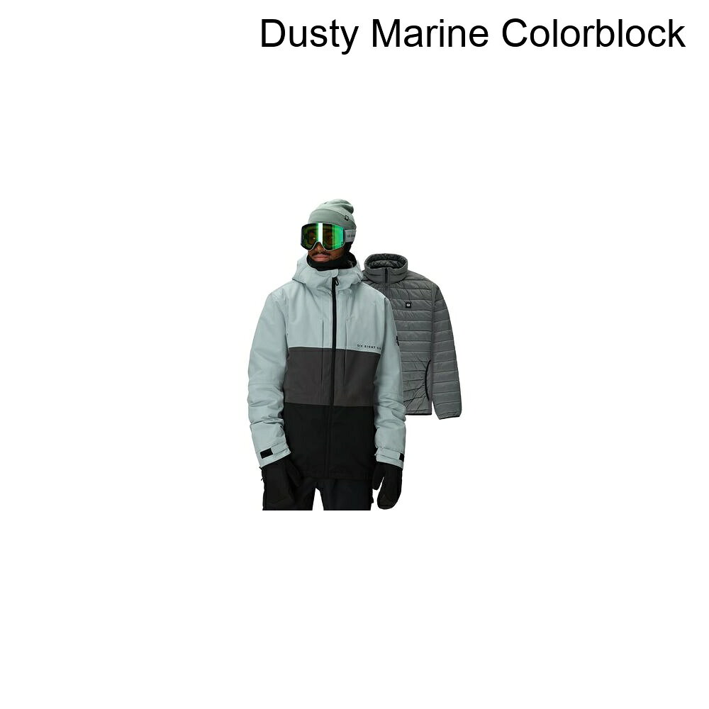 (取寄) シックスエイトシックス メンズ スマーティー スリーインワン フォーム ジャケット - メンズ 686 men Smarty 3-in-1 Form Jacket - Men's Dusty Marine Colorblock
