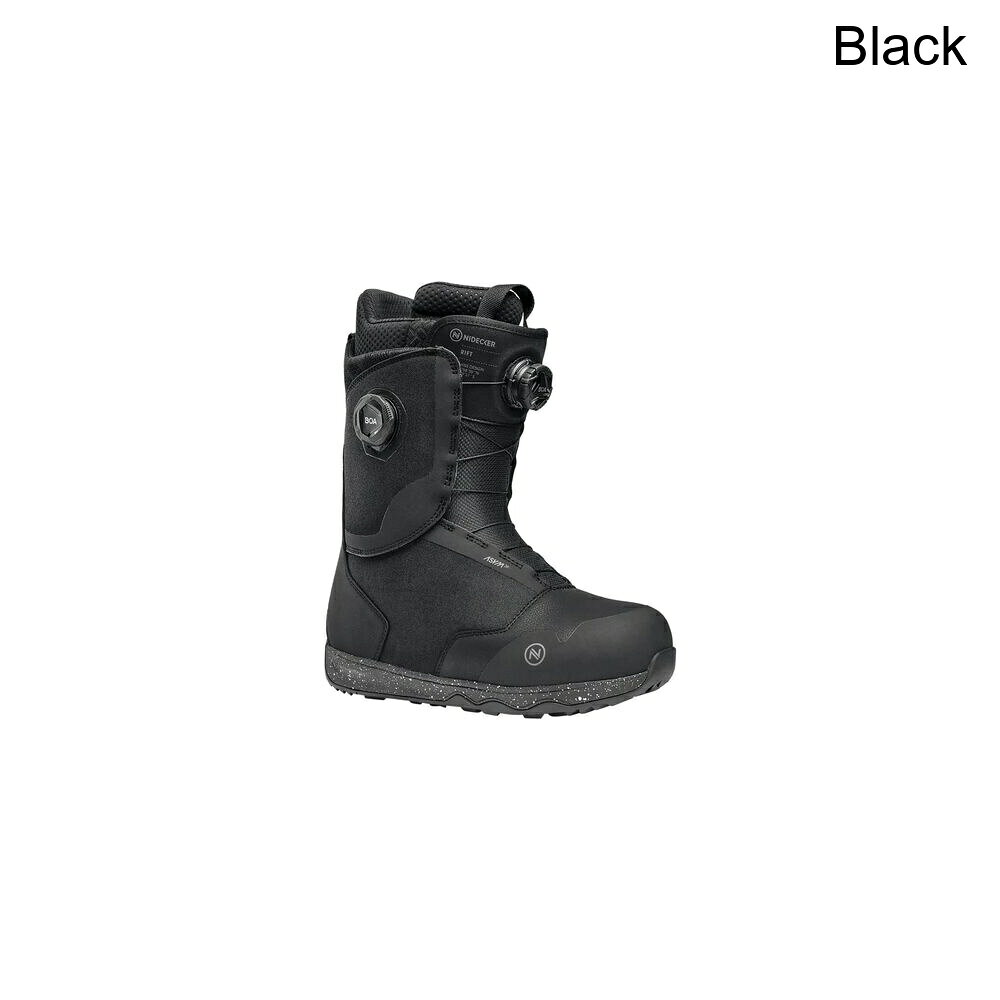 (取寄) ナイデッカー メンズ リフト スノーボード ブーツ - - メンズ Nidecker men Rift Snowboard Boot - 2026 - Men's Black