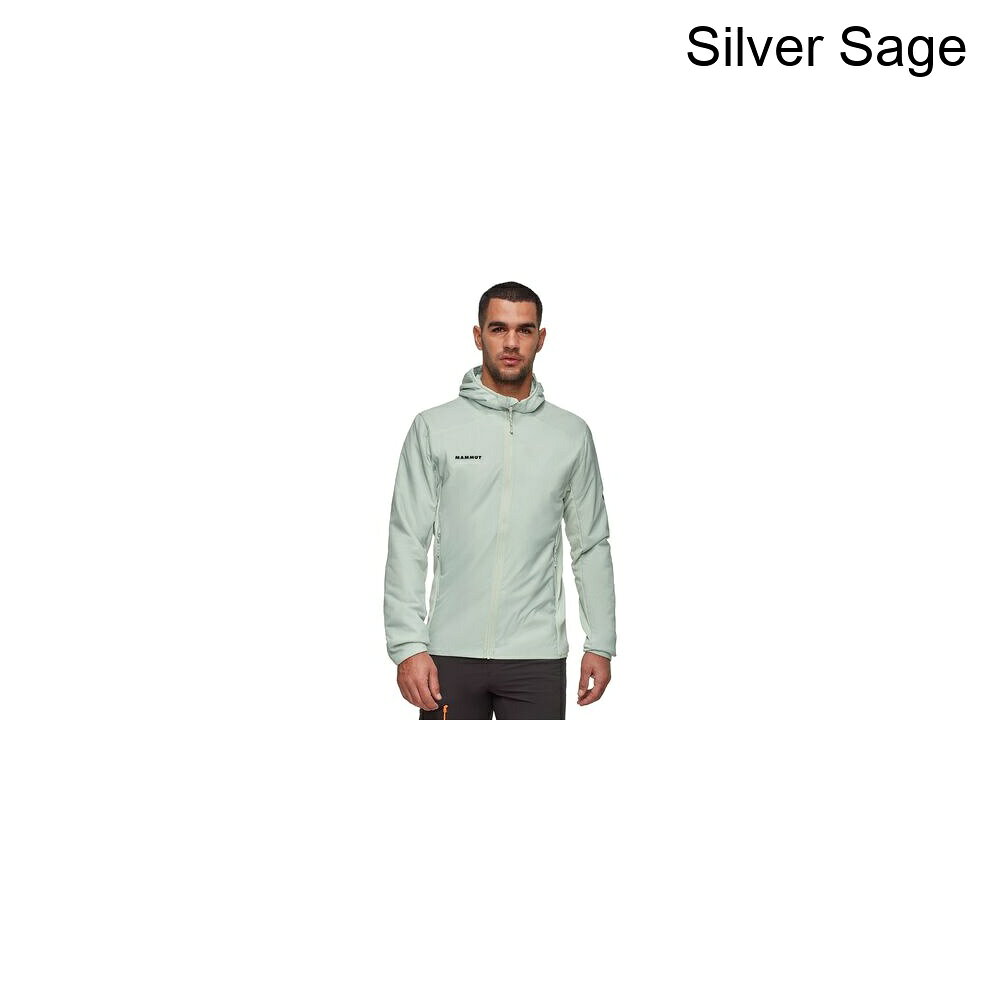 (取寄) マムート メンズ ライム エアー イン ハイブリット フーデット ジャケット - メンズ Mammut men Rime Air IN Hybrid Hooded Jacket - Men's Silver Sage