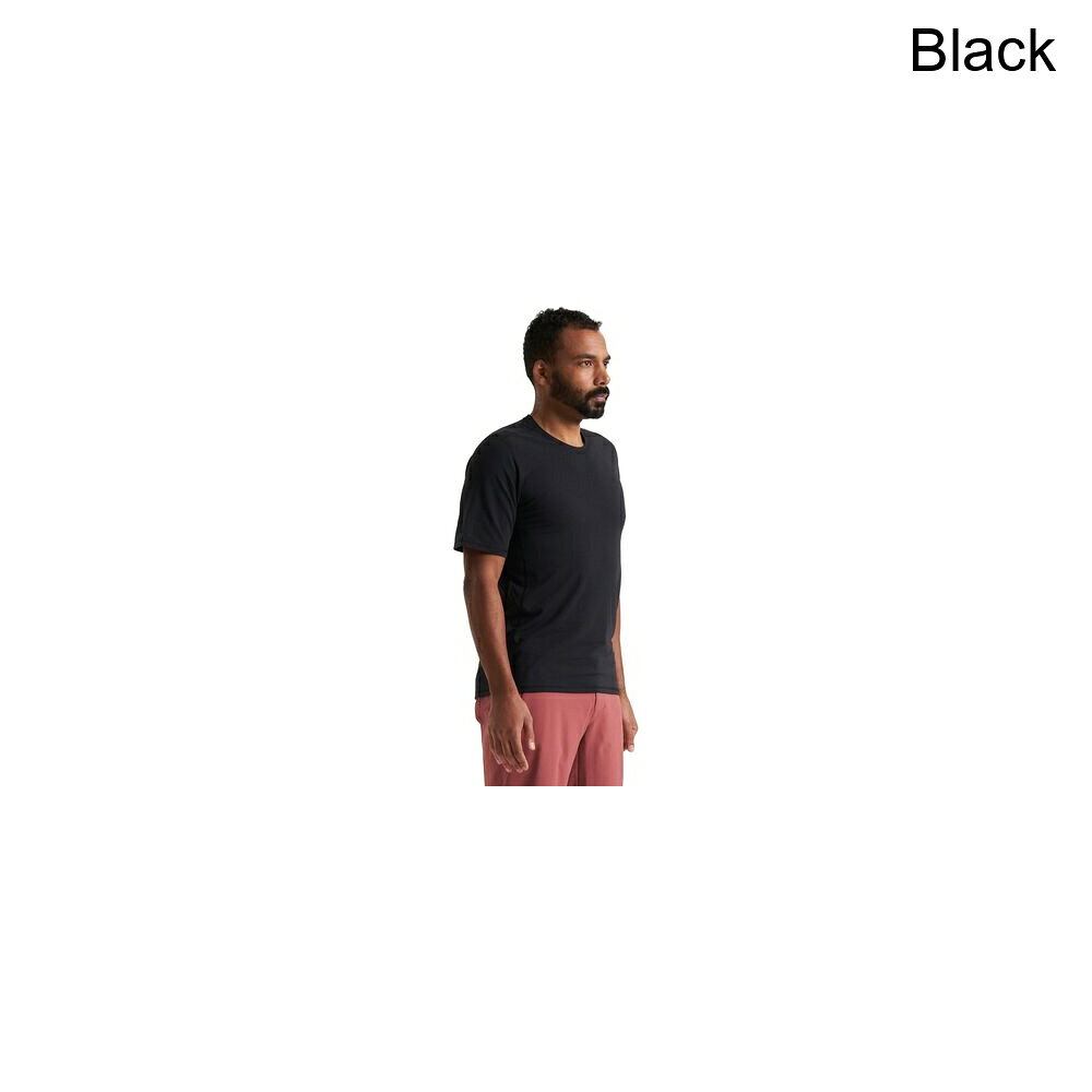 (取寄) スペシャライズド メンズ トラクション ショート スリーブ T-シャツ - メンズ Specialized men Traction Short Sleeve T-Shirt - Men's Black
