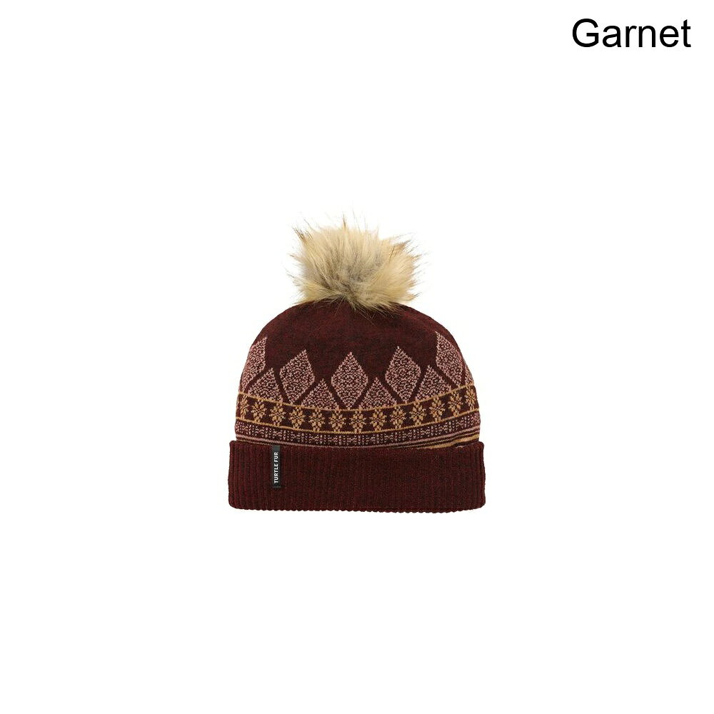 (取寄) タートル ファー リサイクル エレン ビーニー Turtle Fur Recycled Ellen Beanie Garnet