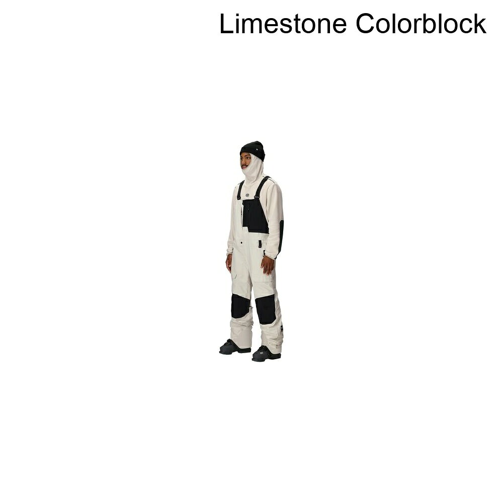 (取寄) シックスエイトシックス メンズ ゴア-テックス ディスパッチ シェル ビブ - メンズ 686 men GORE-TEX Dispatch Shell Bib - Men's Limestone Colorblock