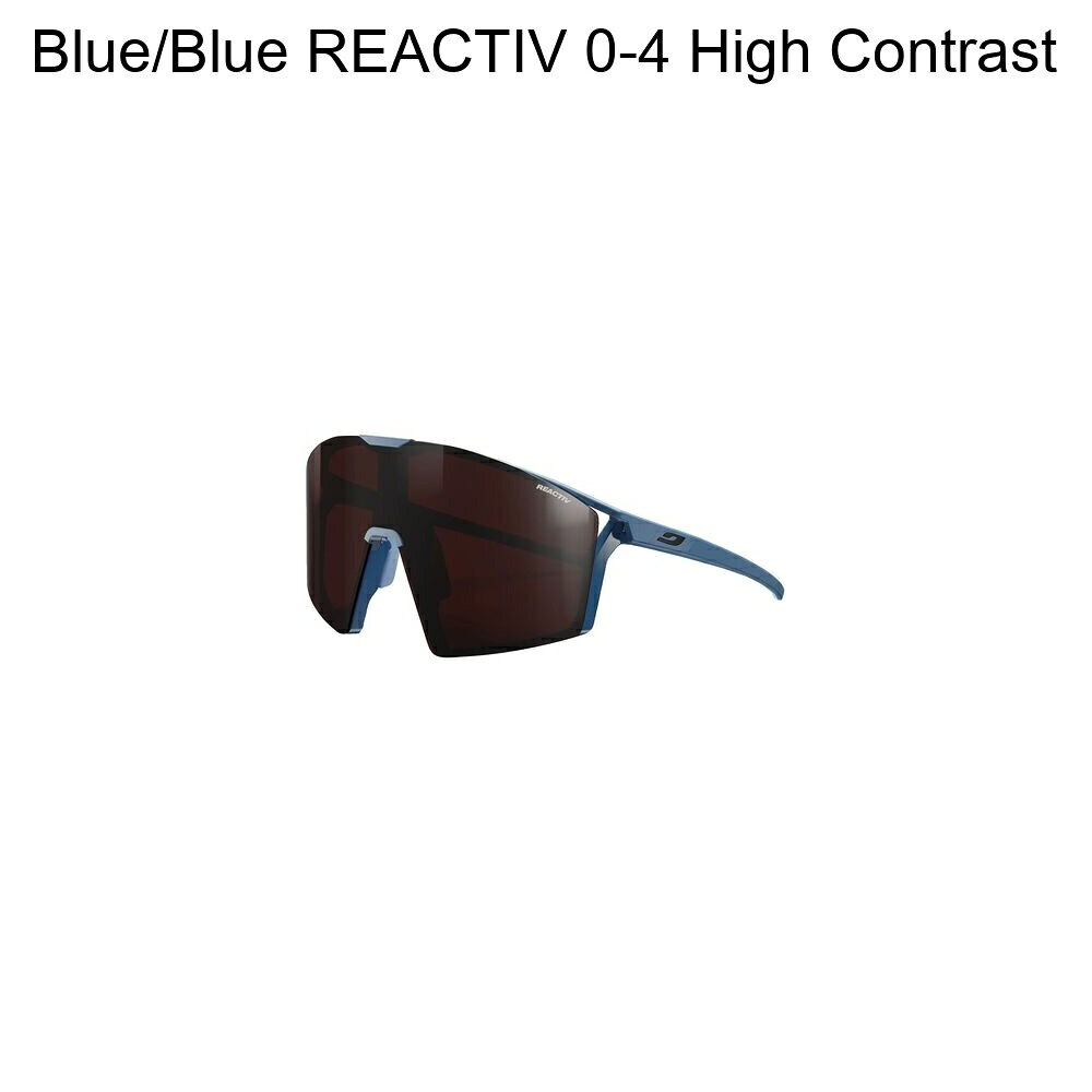 (取寄) ジュルボ エッジ リアクティブ ハイ コントラスト サングラス Julbo Edge REACTIV 0-4 High Contrast Sunglasses Blue/Blue REACTIV 0-4 High Contrast