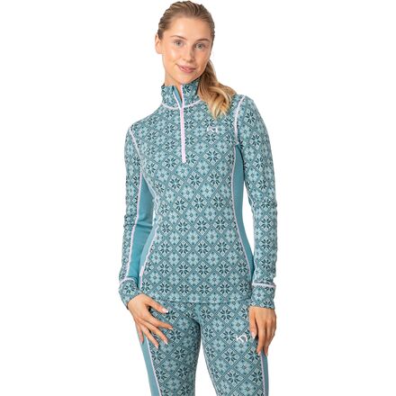 Outdoor Wear - (取寄) カリトラ レディース ロゼ ハーフ-ジップ トップ - ウィメンズ Kari Traa women Rose Half-Zip Top - Women's Blue Lagoon