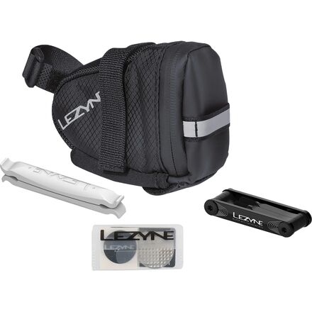 (取寄) レザイン キャディー サドル バッグ Lezyne Caddy Saddle Bag Black/Black