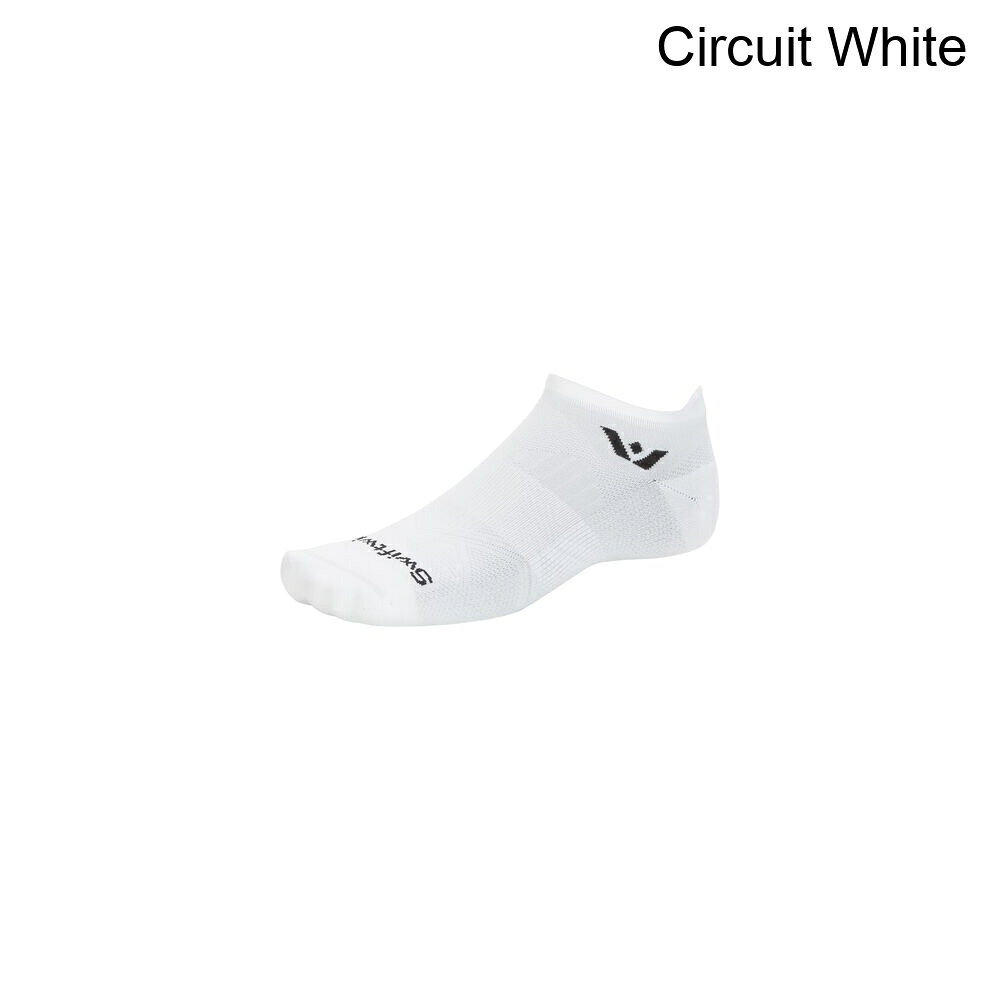 (取寄) スウィフトウィック アスパイヤー ノー ショー タブ ソック Swiftwick Aspire No Show Tab Sock Circuit White