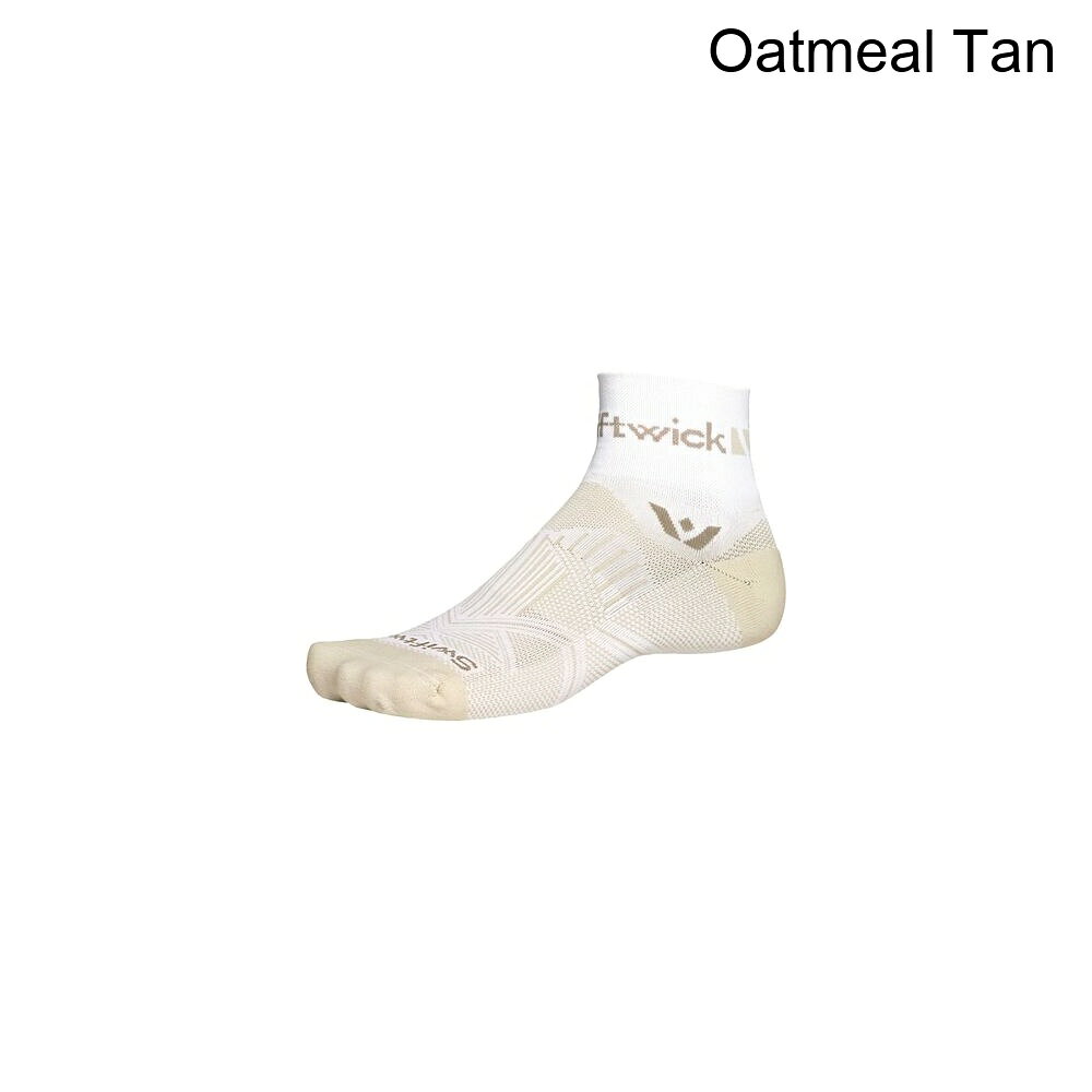 (取寄) スウィフトウィック アスパイヤー クオーター クルー ソック Swiftwick Aspire Quarter Crew Sock Oatmeal Tan