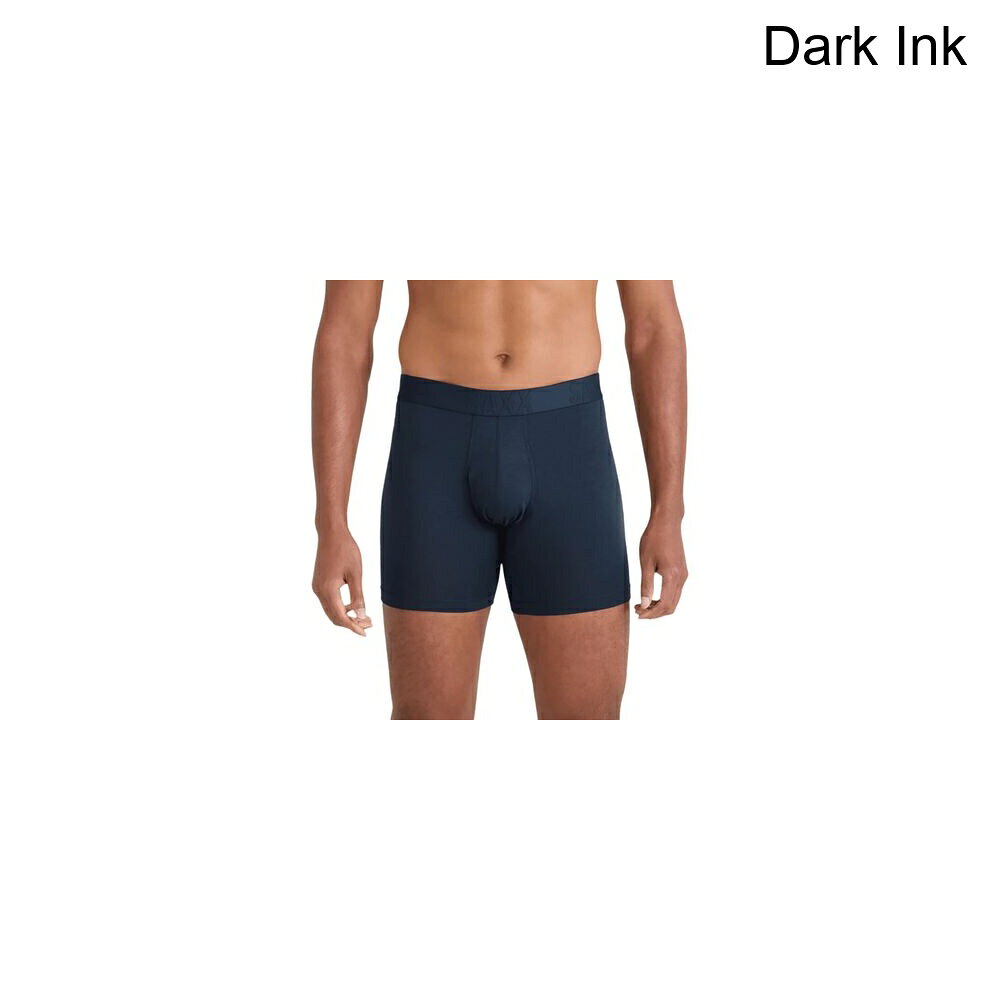 (取寄) サックス メンズ ドロップテンプ クーリング コットン ボクサー ブリーフ + フライ - メンズ SAXX men DropTemp Cooling Cotton Boxer Brief + Fly - Men's Dark Ink