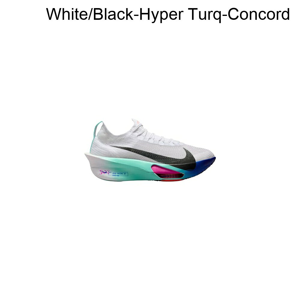 (取寄) ナイキ メンズ アルファフライ 3 ランニング シューズ - メンズ Nike men Alphafly 3 Running Shoe - Men's White/Black-Hyper Turq-Concord