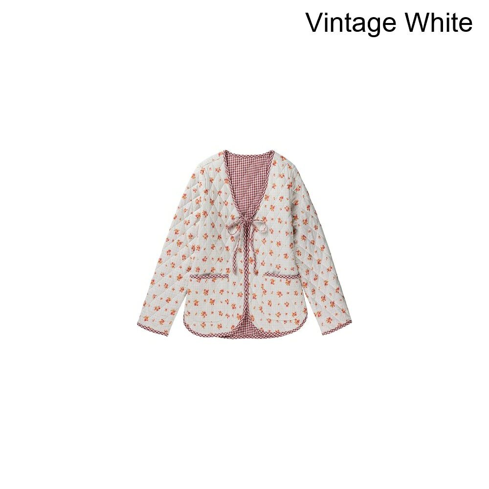 (取寄) リズム レディース ロージー フローラル キルテッド ジャケット - ウィメンズ Rhythm women Rosie Floral Quilted Jacket - Women's Vintage White sweetrag-18492188 スウィートラグ パッケージ画像