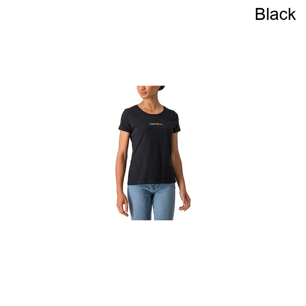 (取寄) カステリ レディース クラシッコ T-シャツ - ウィメンズ Castelli women Classico T-Shirt - Women's Black