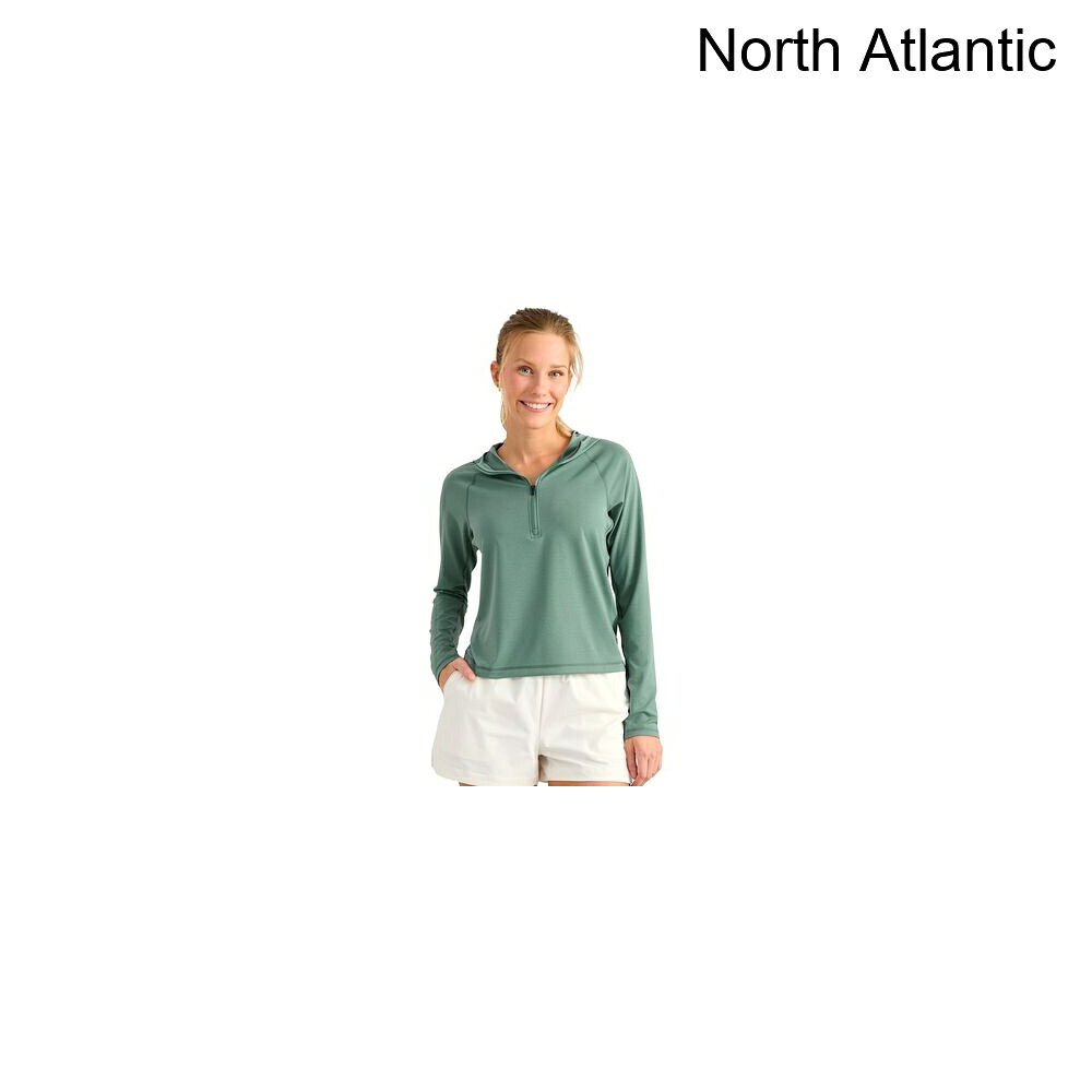 (取寄) ハック レディース サンアップ ロング-スローブ ブーディ - ウィメンズ Huk women Sunup Long-Sleeve Hoodie - Women's North Atlantic