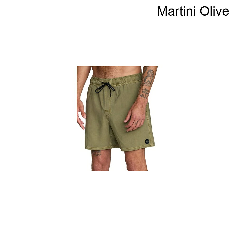 スウィートラグの(取寄) ルーカ メンズ ヴァ エラスティック 16インチ ショート - メンズ RVCA men VA Pigment Elastic 16in Short - Men's Martini Olive｜アングル3