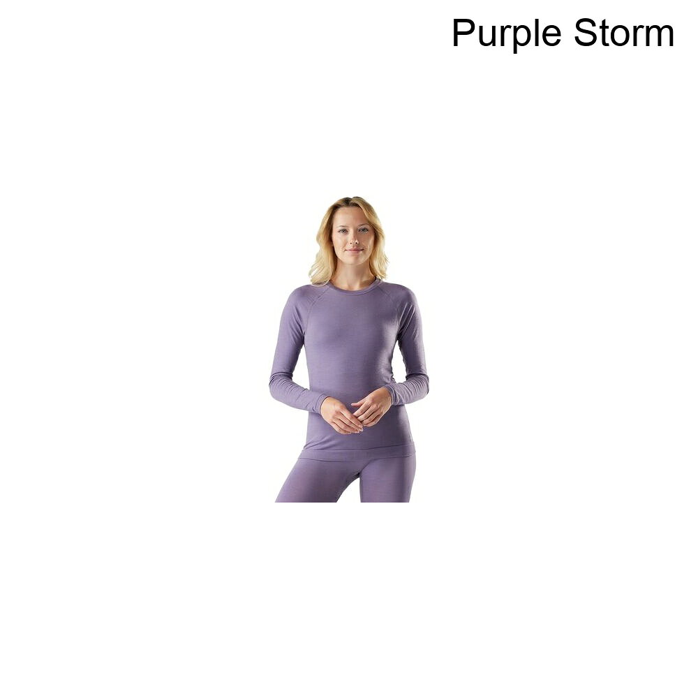 (取寄) スマートウール レディース イントラニット オール-シーズン メリノ ベース レイヤー クルー - ウィメンズ Smartwool women Intraknit All-Season Merino Base Layer Crew - Women's Purple Storm