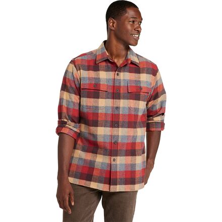 (取寄) エルエルビーン メンズ チャミ プレイド シャツ - メンズ L.L.Bean men Chamois Plaid Shirt - Men's Apple Cinnamon
