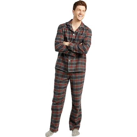 (取寄) エルエルビーン メンズ スコッチ プレイド フランネル パジャマ - メンズ L.L.Bean men Scotch Plaid Flannel Pajamas - Men's Grey Stewart