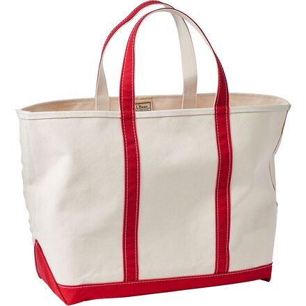 (取寄) エルエルビーン ボート アンド トート ラージ トート バッグ L.L.Bean Boat And Tote Large Open-Top Tote Bag Red Trim