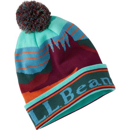 (取寄) エルエルビーン カタディン ポン グラフィック ハット L.L.Bean Katahdin Pom Graphic Hat Deepest Green/Lapis Teal