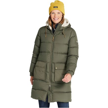 (取寄) エルエルビーン レディース マウンテン クラシック シャルパラインド ダウン コート - ウィメンズ L.L.Bean women Mountain Classic Sherpa-Lined Down Coat - Women's Kelp Green