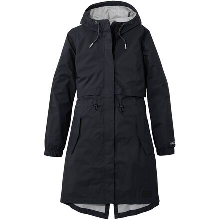 Rakuten - (取寄) エルエルビーン レディース ワーフ ストリート レイン コート - ウィメンズ L.L.Bean women Wharf Street Rain Coat - Women's Midnight Black