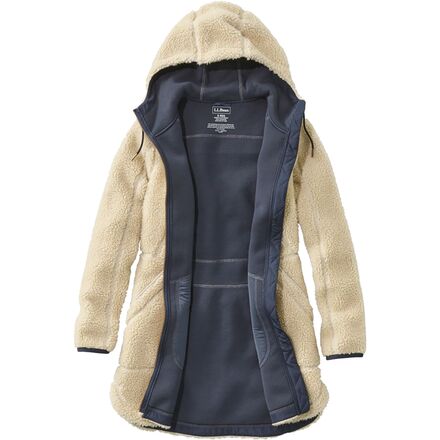 (取寄) エルエルビーン レディース マウンテン パイル フリース コート - ウィメンズ L.L.Bean women Mountain Pile Fleece Coat - Women's Natural 3