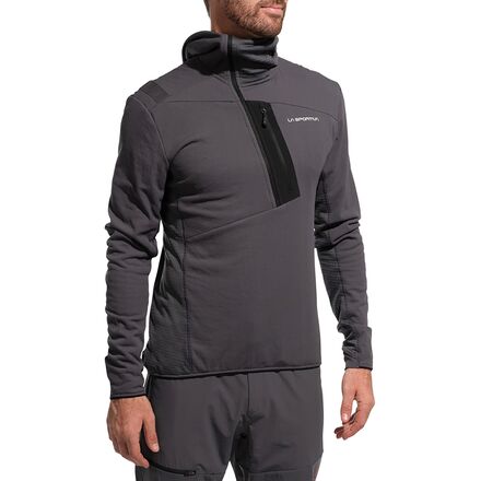 Rakuten - (取寄) スポルティバ メンズ ビッグ ウォール プルオーバー ブーディ - メンズ La Sportiva men Big Wall Pullover Hoodie - Men's Onyx/Chalk