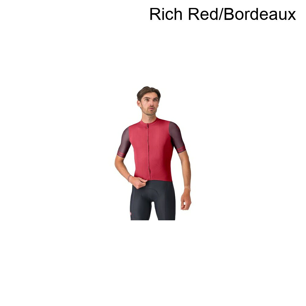 (取寄) カステリ メンズ プロローグ ライト 2 ジャージ - メンズ Castelli men Prologo Lite 2 Jersey - Men's Rich Red/Bordeaux