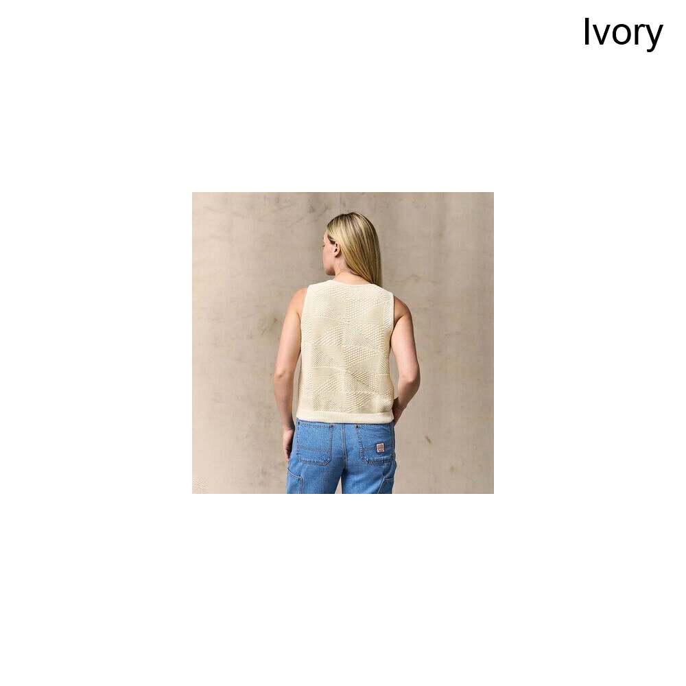 スウィートラグの(取寄) フィルソン レディース コットン セーター ベスト - ウィメンズ Filson women Cotton Sweater Vest - Women's Ivory｜アングル2