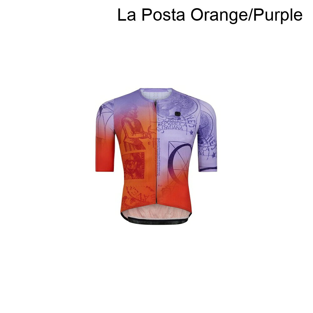 (取寄) ジョルダーナ メンズ ショートスリーブ ジャージ - メンズ Giordana men Urto Short-Sleeve Jersey - Men's La Posta Orange/Purple