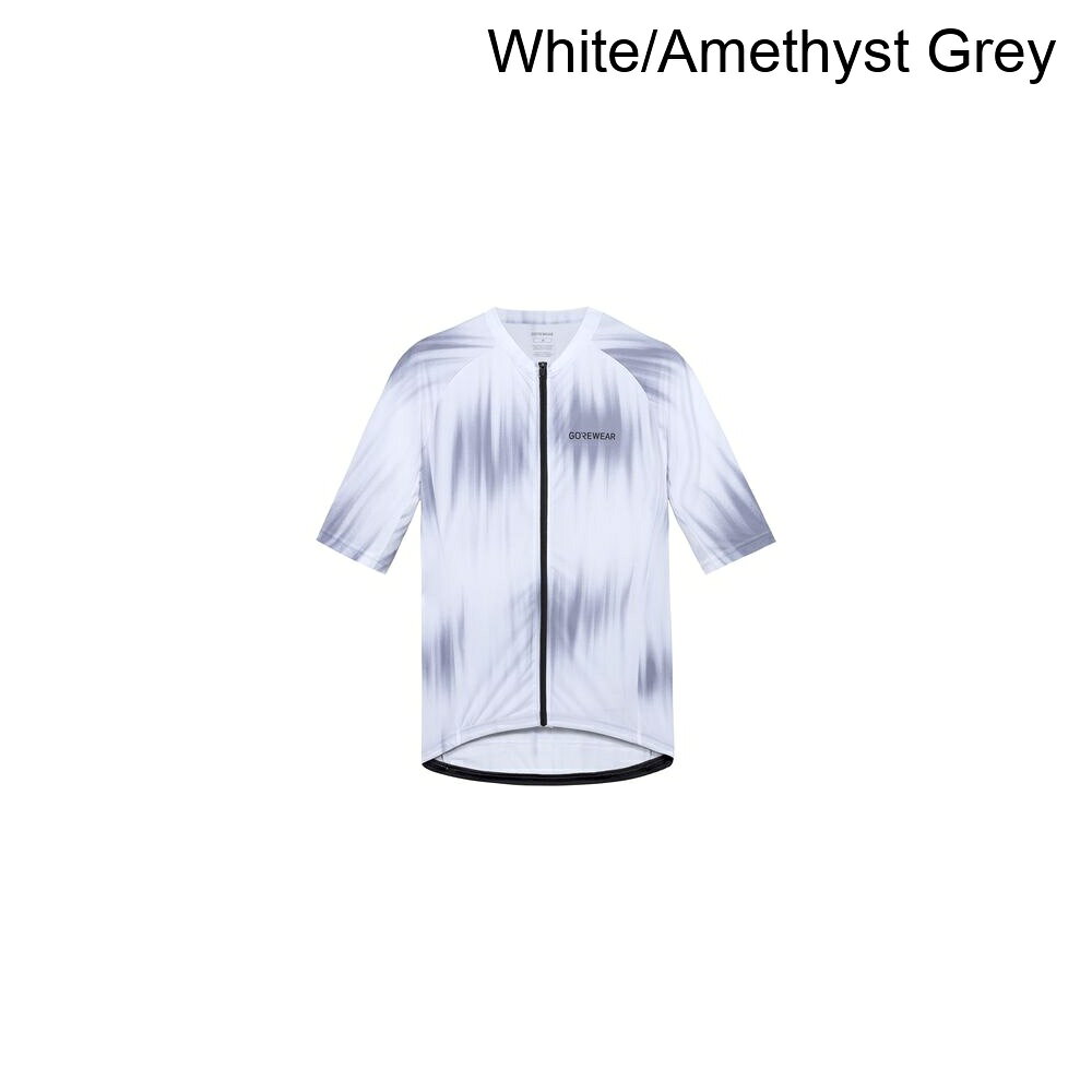 (取寄) ゴアウェア メンズ スピリット パルス ショートスリーブ ジャージ - メンズ GOREWEAR men Spirit Pulse Short-Sleeve Jersey - Men's White/Amethyst Grey